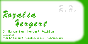 rozalia hergert business card