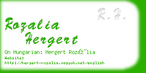 rozalia hergert business card